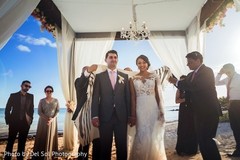 Glamorous beach side wedding ceremony photography. Glamorous beach side wedding ceremony photography.