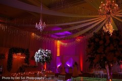 Magical indian wedding reception lights decor. Magical indian wedding reception lights decor.