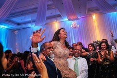 Indian guests having fun at wedding reception. Indian guests having fun at wedding reception.