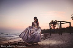 Fabulous Indian bride's photo by the beach. Fabulous Indian bride's photo by the beach.