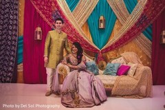 Indian couple's sangeet photo session. Indian couple's sangeet photo session.