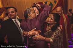 Indian bride celebrating with relatives. Indian bride celebrating with relatives.