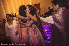 Lovely Indian bride celebrating at sangeet. Lovely Indian bride celebrating at sangeet.