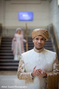 Indian groom waiting for bride. Indian groom waiting for bride.