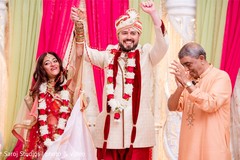 Indian groom and bride during the rituals Indian groom and bride during the rituals