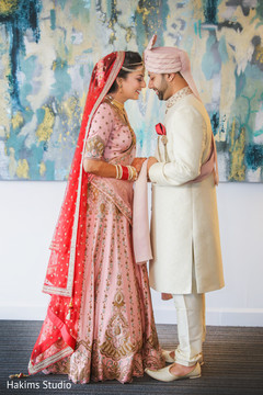 Sweet and lovely first look scene. Sweet and lovely first look scene.