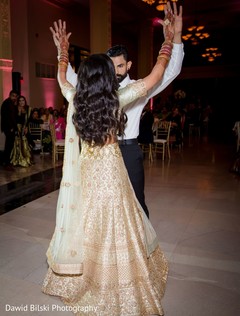 Marvelous Indian couple reception dance. Marvelous Indian couple reception dance.
