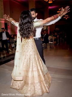 Lovely indian bride and groom's dance. Lovely indian bride and groom's dance.