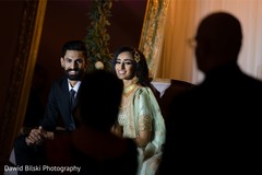 Cheerful indian couple at reception. Cheerful indian couple at reception.