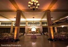 Stunning Indian wedding reception setup. Stunning Indian wedding reception setup.