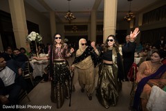 Indian relatives entrance to reception party. Indian relatives entrance to reception party.