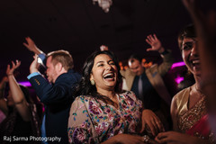 Indian wedding guests having a great time Indian wedding guests having a great time
