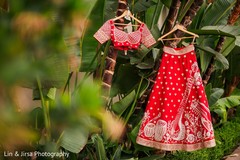 Detailed Indian bridal ceremony lehenga. Detailed Indian bridal ceremony lehenga.