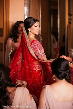 Gorgeous Maharani with bridesmaids Gorgeous Maharani with bridesmaids