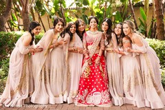 Bridesmaids posing with the beautiful Maharani Bridesmaids posing with the beautiful Maharani