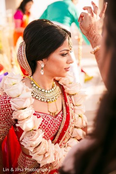 Maharani during the rituals Maharani during the rituals