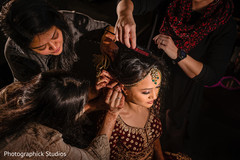 Enchanting Indian bride getting her tikka on. Enchanting Indian bride getting her tikka on.