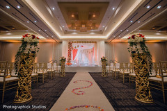Stunning Indian wedding ceremony aisle decor. Stunning Indian wedding ceremony aisle decor.
