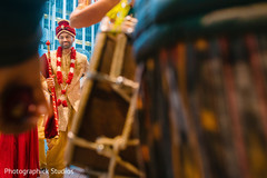 Charming Indian groom at baraat capture. Charming Indian groom at baraat capture.
