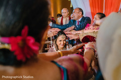 Lovely Indian bride at her wedding ceremony capture. Lovely Indian bride at her wedding ceremony capture.