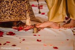 Indian couple during the Saptapadi ritual. Indian couple during the Saptapadi ritual.
