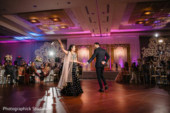 Indian couple's magical reception dance. Indian couple's magical reception dance.