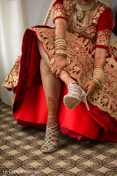 Beautiful bride getting ready Beautiful bride getting ready