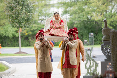 Maharani being carried by special guests Maharani being carried by special guests