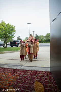 Indian bride making her grand entrance Indian bride making her grand entrance