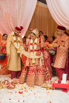 Maharani and Raja during the ceremony Maharani and Raja during the ceremony