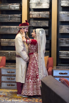 Romantic moment between the couple Romantic moment between the couple