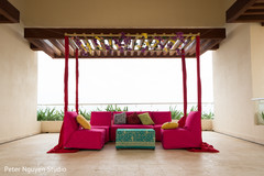 Indian seats for pre-wedding celebrations. Indian seats for pre-wedding celebrations.