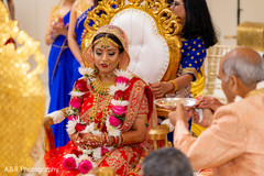 Indian bride during the rituals Indian bride during the rituals