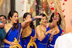Indian bridesmaids looking gorgeous during the rituals Indian bridesmaids looking gorgeous during the rituals