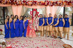Bridesmaids and groomsmen after the ceremony Bridesmaids and groomsmen after the ceremony