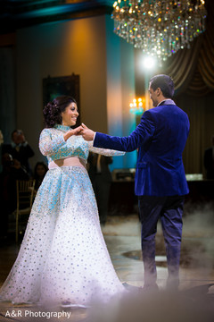 Bride and groom having their first dance Bride and groom having their first dance