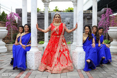 Indian bride posing with the Maharanis Indian bride posing with the Maharanis