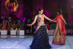 Indian bride dancing at sangeet. Indian bride dancing at sangeet.