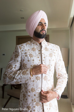 Gorgeous Indian groom getting ready. Gorgeous Indian groom getting ready.