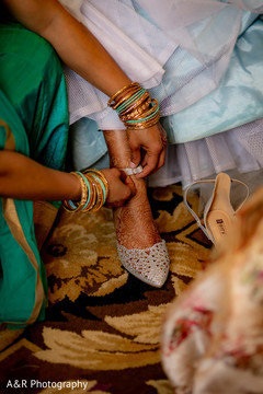 Indian bride getting ready for the reception Indian bride getting ready for the reception