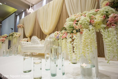 Incredible Indian wedding reception stage flowers. Incredible Indian wedding reception stage flowers.