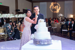 Lovely Indian bride giving cake to groom. Lovely Indian bride giving cake to groom.