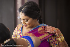 Indian bride getting ready for the ceremony Indian bride getting ready for the ceremony