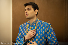 Indian groom getting ready for the bash Indian groom getting ready for the bash