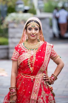 Lovely bride posing for pictures Lovely bride posing for pictures