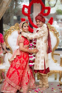 Indian bride and groom during the ceremony Indian bride and groom during the ceremony