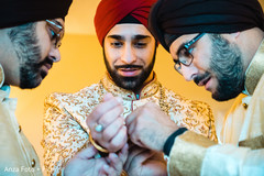 Indian groom getting ready for his big day. Indian groom getting ready for his big day.