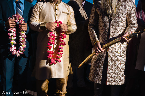 Indian groom at his Dwar Puja ritual.