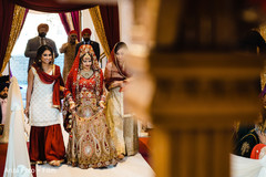 Incredible Indian bride entrance to ceremony. Incredible Indian bride entrance to ceremony.