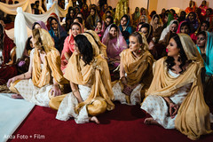 Indian bridesmaids at ceremony capture. Indian bridesmaids at ceremony capture.